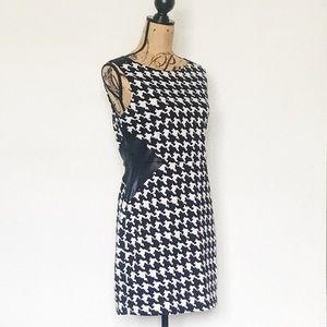 Stitch Btween Houndstooth Sheath Dress